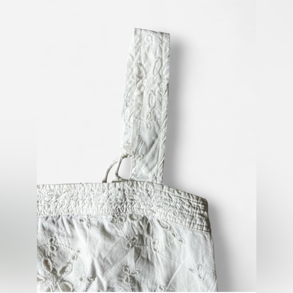 FREE PEOPLE Primavera Eyelet Tie Midi Dress - White Women’s - Size Small - Picture 9 of 16